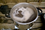 Syrup evaporating